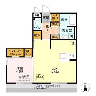 オルテシア Ⅰ【2階】の間取り