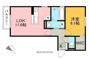 ホープ A棟【2階】の間取り
