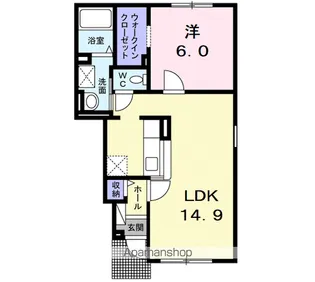ジョイア ヴィラ Ⅲ【1階】の間取り