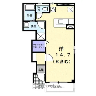 ニルヴァーナ ビエンネ【1階】の間取り