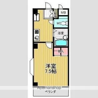 カサブランカ二村台【1階】の間取り