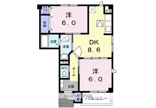 パルコ ラフレシア【103号室】の間取り
