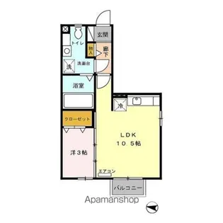 モナリエ富士見【1階】の間取り