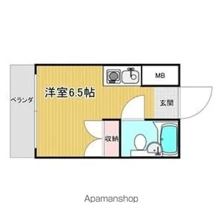 G1ビル浅間町【406号室】の間取り