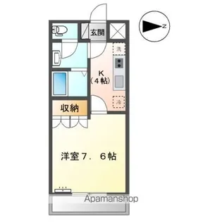 ファイブシャトーかすみ【2階】の間取り