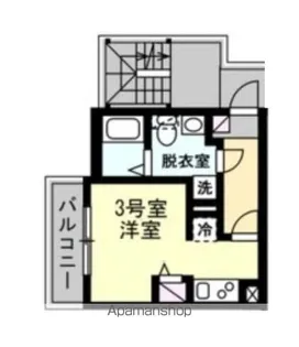 ベイルーム西横濱Ⅱ【3階】の間取り