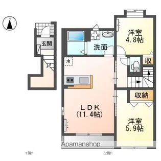 アーバンマツバラ【2階】の間取り