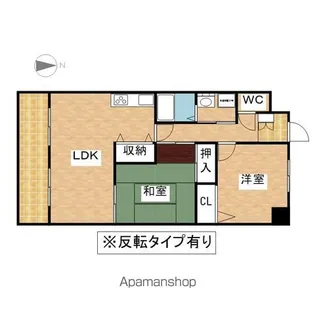 パラシオン車道東館【4階】の間取り