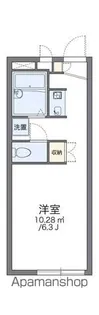 レオパレスルミエールⅡ【1階】の間取り
