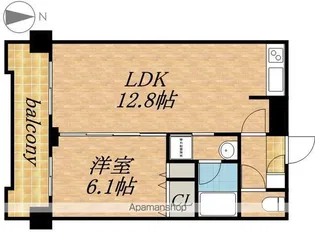 グランカーサ南9条【7階】の間取り