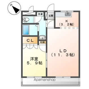 エンジョイライフ【3階】の間取り