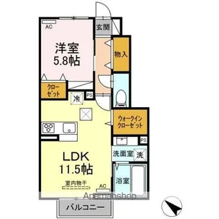 ジェントリー【1階】の間取り