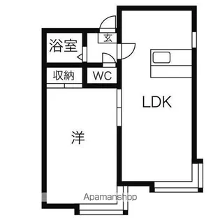 ソニア琴似【2階】の間取り