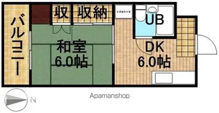 コーポシングル【2階】の間取り