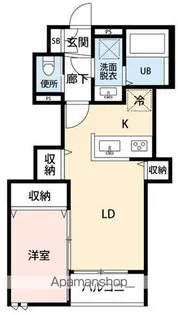 プーラビーダ小笹【2階】の間取り