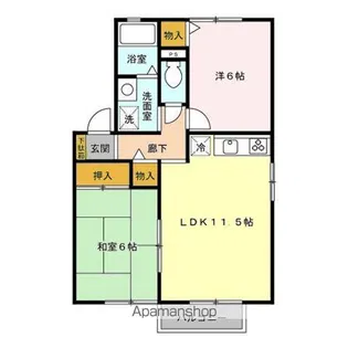 グリーンヒル II【2階】の間取り