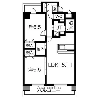 グレイス泉【9階】の間取り