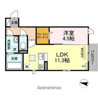 リベルテ立花【1階】の間取り