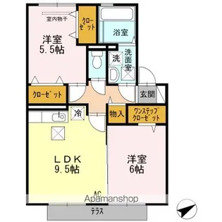 スターパレス下松 ヘラクレス館【202号室】の間取り