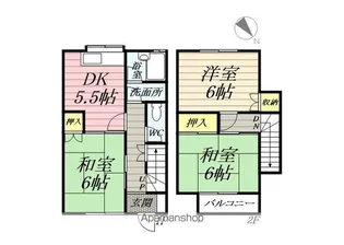 日比野ハイツC【1階】の間取り