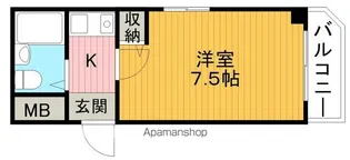 1Kの間取り画像