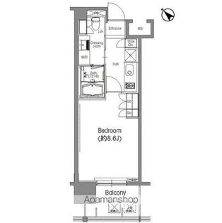 BPRレジデンス三田伊皿子坂【6階】の間取り