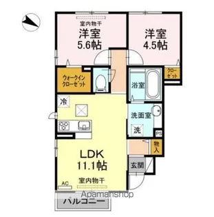 CASA SUPERIOR【1階】の間取り