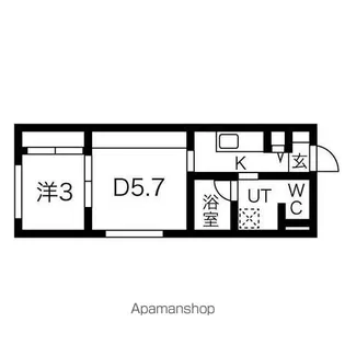 メニーズコート南郷13st【3階】の間取り