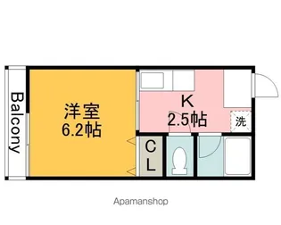 シティハイム吉見園【202号室】の間取り