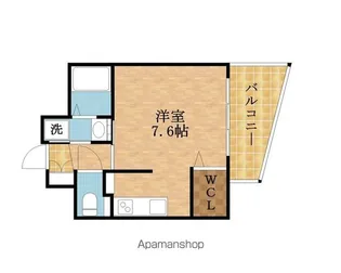 1Rの間取り画像
