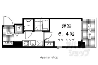 プレサンス京都烏丸御池II【801号室】の間取り