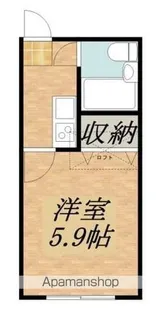 1Kの間取り画像