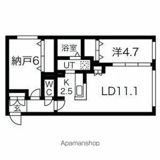 アルファスクエア琴似1条【3階】の間取り