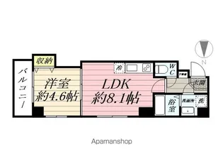 コネクトパークヒルズ神明町【4階】の間取り