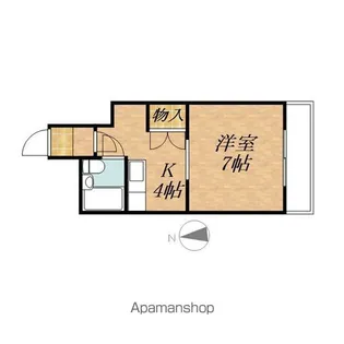 クローバーズマンションウェスト5【3階】の間取り