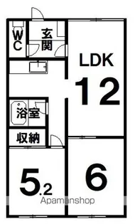 ハイツコバヤシ【202号室】の間取り