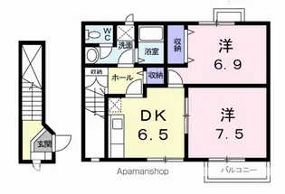 コーポ ウインド【2階】の間取り