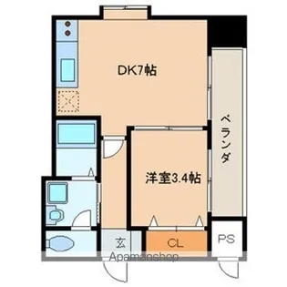 E.POPULAR Ⅱ【710号室号室】の間取り