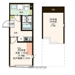 ハーモニーテラス東小岩Ⅲ【2階】の間取り