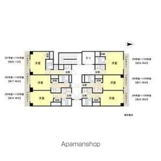 ライズ芦原橋【5階】の間取り
