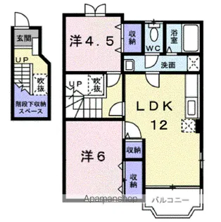 ニューガーデンハイムB【2階】の間取り