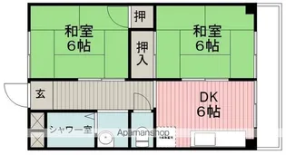 浅尾蛍池マンション【5階】の間取り