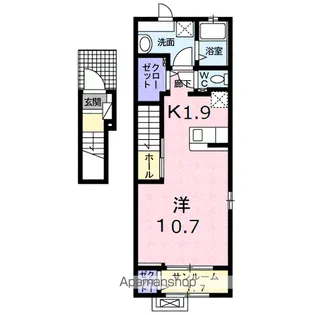 コートヤードⅦ【2階】の間取り