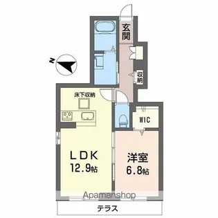 サン ビレッジ【101号室】の間取り