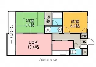 第2シスルマンション【1階】の間取り