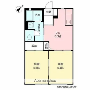 レジデンス N【102号室】の間取り