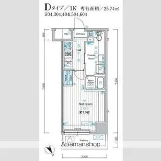 MAXIV ALIVE堀切菖蒲園【2階】の間取り