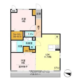 アリーヴィオ【3階】の間取り