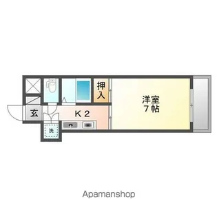 アーバンウエーブ白山【2階】の間取り