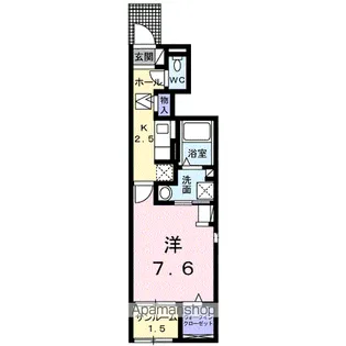 グラン ユーム【1階】の間取り
